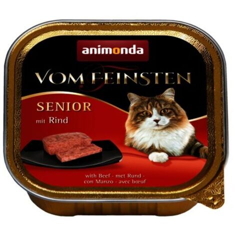 Comida húmeda para gatos ANIMONDA Vom Feinsten Senior ternera 25x100g