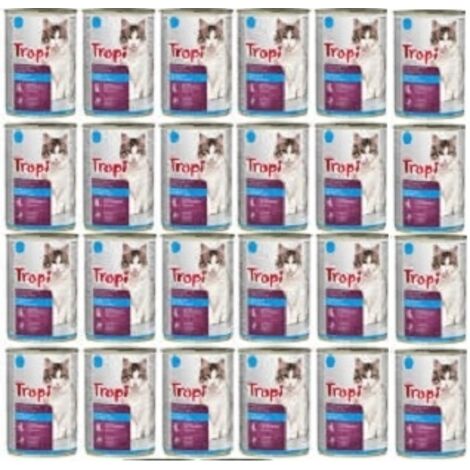 Comida húmeda para gatos TROPI con pescado 24 uds x 415 g PESCADO