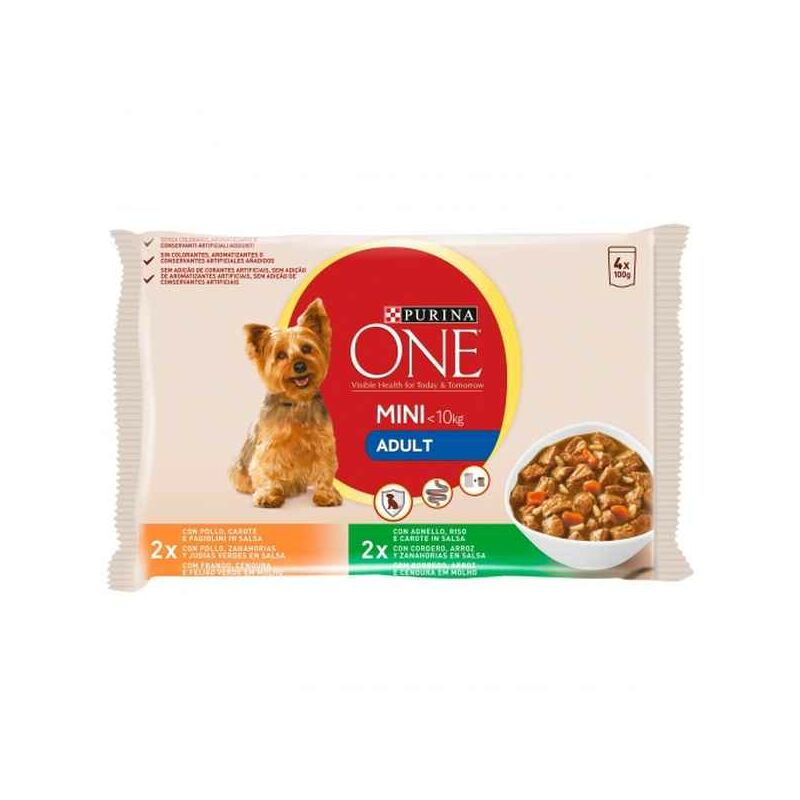 

Comida húmeda Purina One Adult (4 x 100 g)