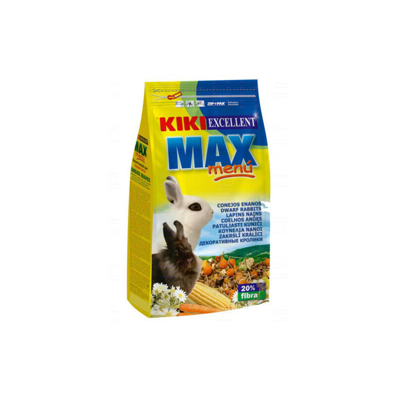 

Comida para Conejos Enanos Max Menu, 1kg - Kiki