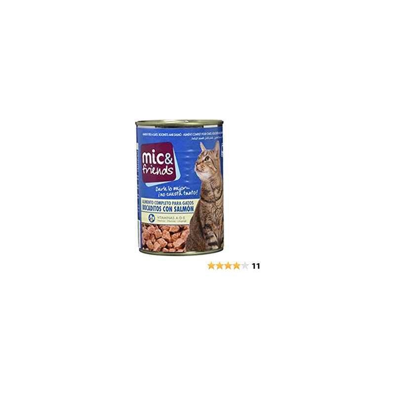 

Comida para gato Mic&Friends Bocaditos Salmón (425 g)