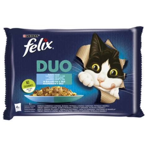 Comida para gatos Felix Fantastic DUO sabor pescado 485 g Nestlé