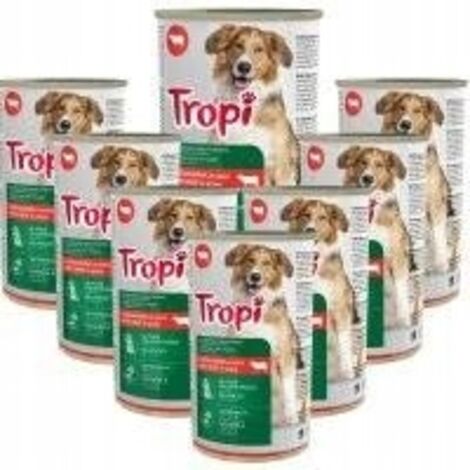 Comida para perros Tropi 1250g con ternera 8 uds