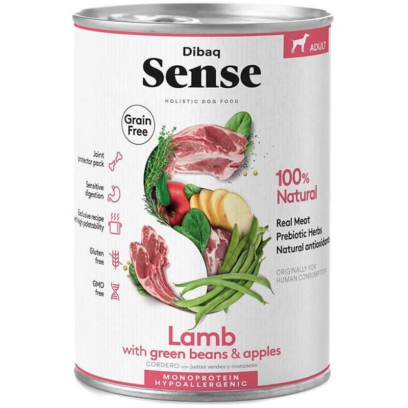 

Sense Grain Free CORDERO Lata humedo perro 380gr - Dibaq