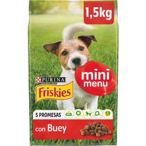 COMIDA PERROS MINI FRISKIES BUEY 1,5 KG.