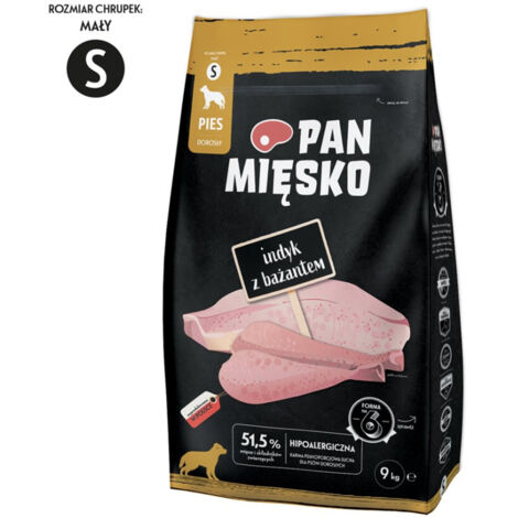Comida seca para perros Mr. Meat PAVO FAIS脕N VERDURAS Razas peque帽as Patatas fritas S 9kg