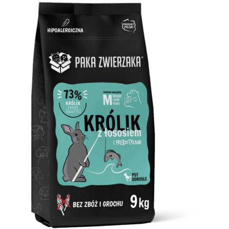 Comida seca para perros Paka Zwierzaka Seventh Heaven Rabbit con salm贸n 9 kg