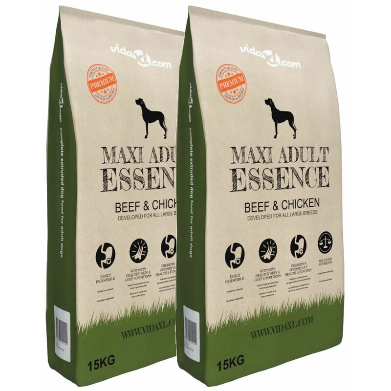 

Comida seca perros Maxi Adult Essence Beef&Chicken 2 uds 30 kg