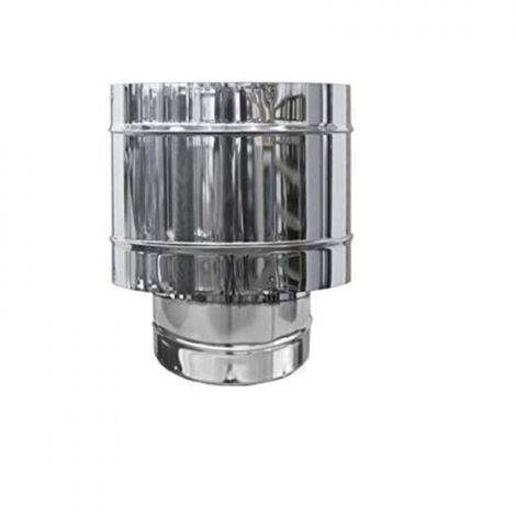 COMIGNOLO ANTIVENTO TERMINALE ACCIAIO INOX 304 DIAM.100 PER STUFE CAMINI CAMINO
