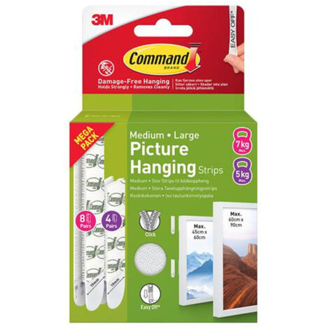 Command Picture Hanging Strips Value Pack - 3M No Damage Hooks