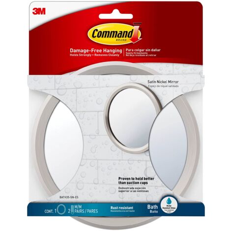 Command Specchio per Il Bagno, Nickel Satinato, BATH35-SN-ES