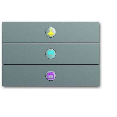 Commande 3 Touches Busch-Prion Acier Inox 2CKA006310A0122 ABB 586751