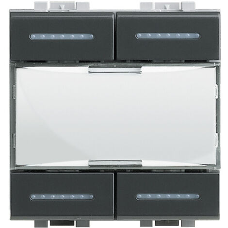 Commande 4 scénarios Livinglight MyHOME BUS anthracite BTICINO L4680