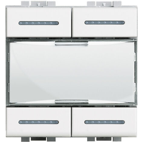 Commande 4 scénarios Livinglight MyHOME BUS blanc BTICINO N4680