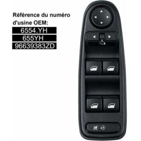 Commande de lève-vitre C4 Picasso 6554.YH Bouton de commande de lève-vitre pour Citroën C4 Grand Picasso