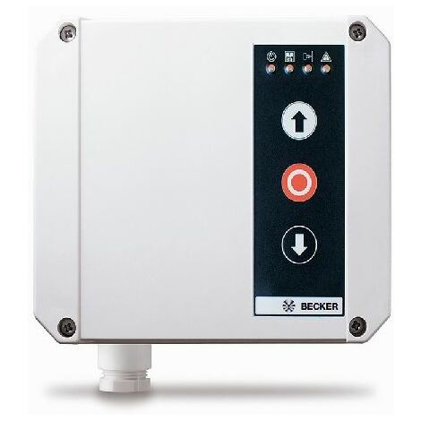 Commande de porte sectionnelle et roulante avec fin de course électronique – Alimentation 400V 3-N PE 50Hz – Indice IP54 pour montage intérieur – Becker