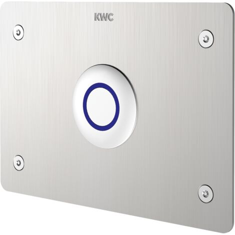 Commande de WC KWC AR, F5, électrique, acier inoxydable, pour chasse d'eau, vis spéciales, 24 VDC