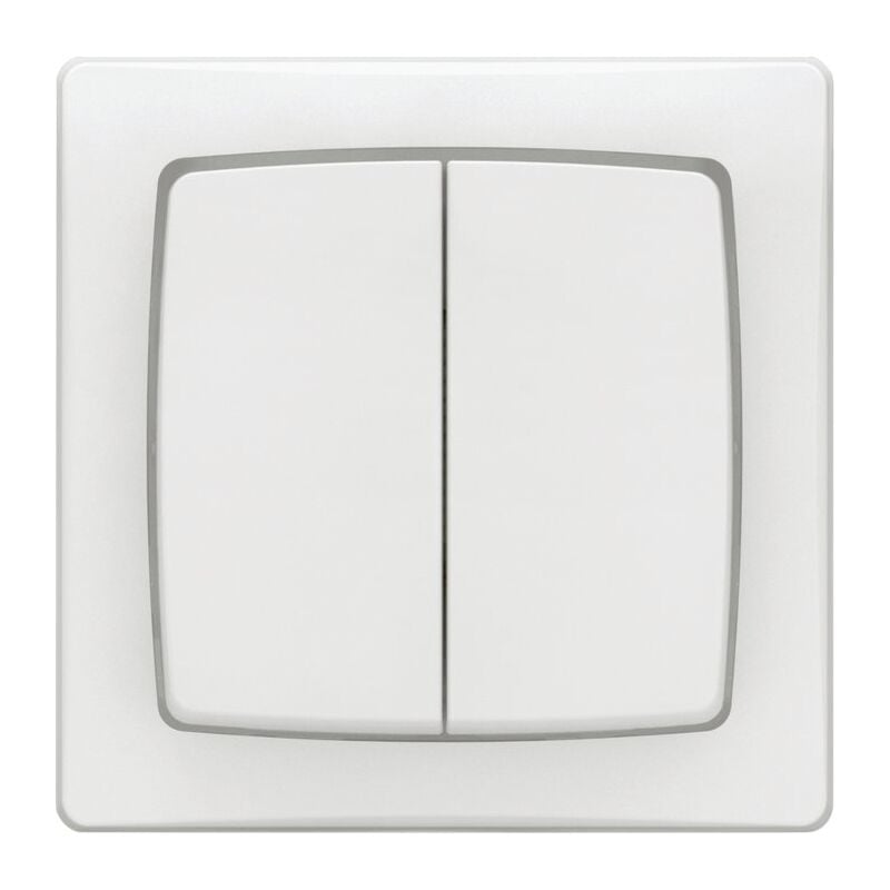 Legrand - Interrupteur double va-et-vient En saillie complet