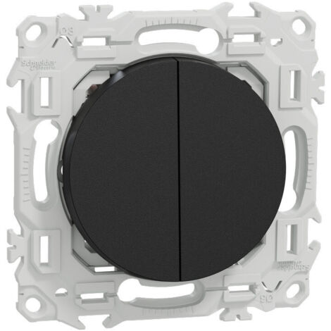 Commande double noire Odace (S940214)