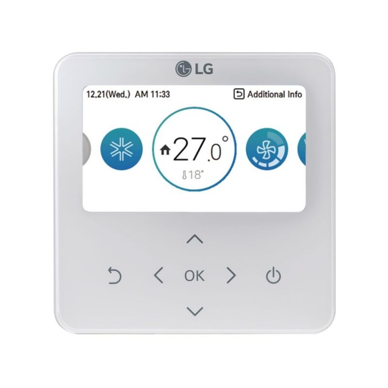 Commande Filaire LG Standard iii RS3 Blanche pour Unités Intérieures de Climatisation - PREMTB100