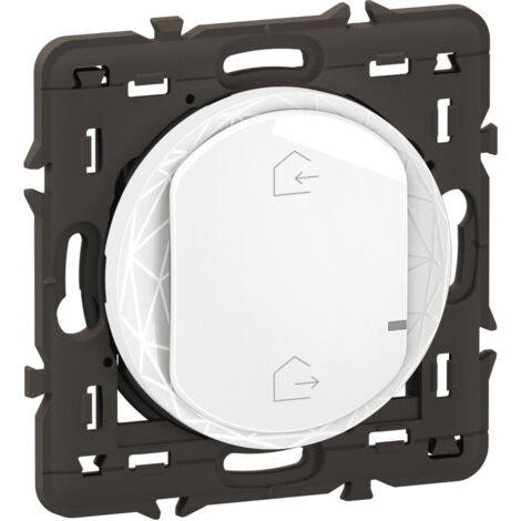 Commande générale Départ/Arrivée sans fils Céliane with Netatmo avec support et enjoliveur Blanc LEGRAND CB0400