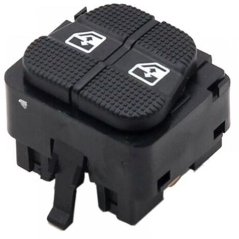 Commande lève-vitre universelle pour VW Golf (modèle 1H0959855), interrupteur simple en plastique noir, pièce de remplacement d’origine