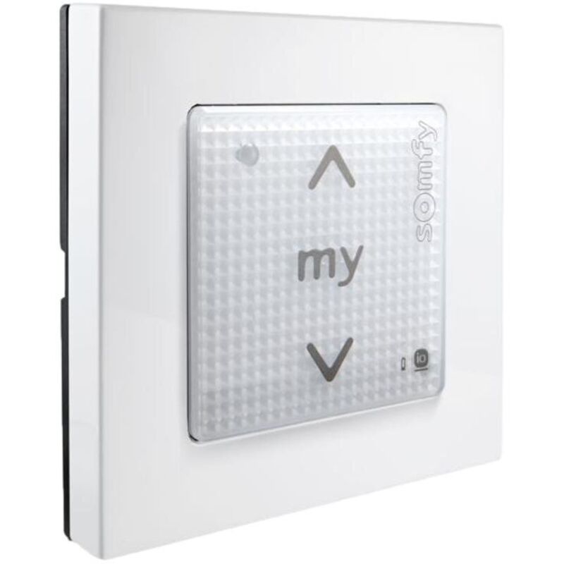 Somfy - Telecommande smoove sensitif io - blanc - avec cadre