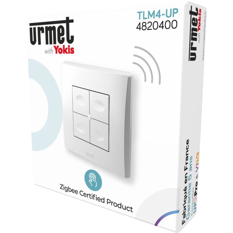 commande yokis up murale 4 touches power, yokis, réf.tlm4-up