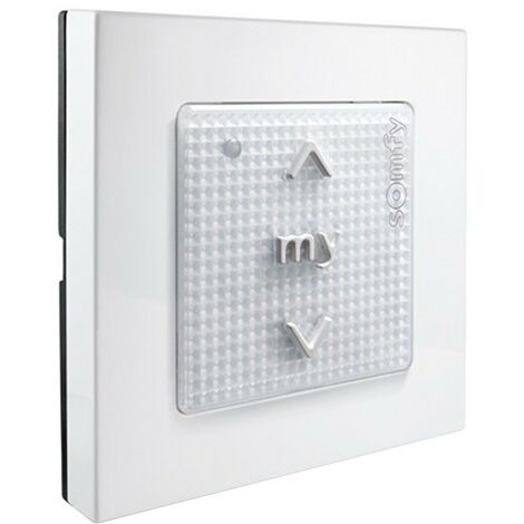 Commande murale Smoove Origin RTS Blanche - Somfy