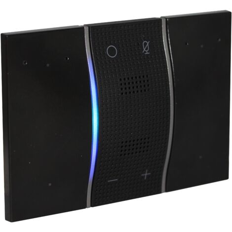 Commande numérique Living Now avec assistant vocal Alexa intégré MyHOMEUp pour dalle électrique noir mat BTICINO BTKG8013