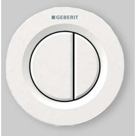 Commande pneumatique à double bouton. Version encastrable en chrome poli
