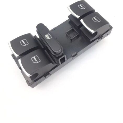 Commande principale de lève-vitre électrique côté conducteur pour Volkswagen Tiguan, Touran, Sagitar, Magotan avec finition chromée