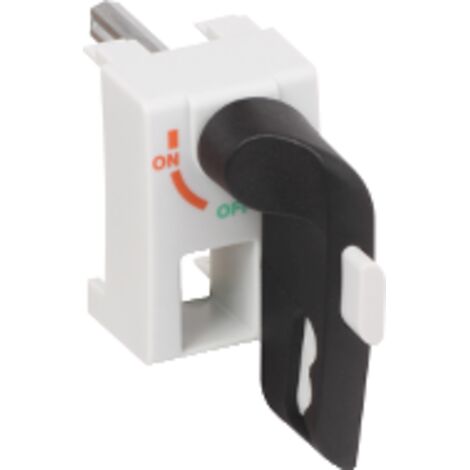 Commande rotative frontale directe TEYS GS1AH 32A, noire, avec cadenas