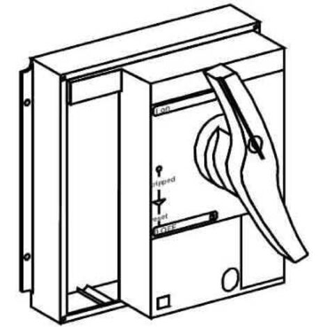 Commande rotative frontaleNS 630b..1600 - poignée noire - 33863
