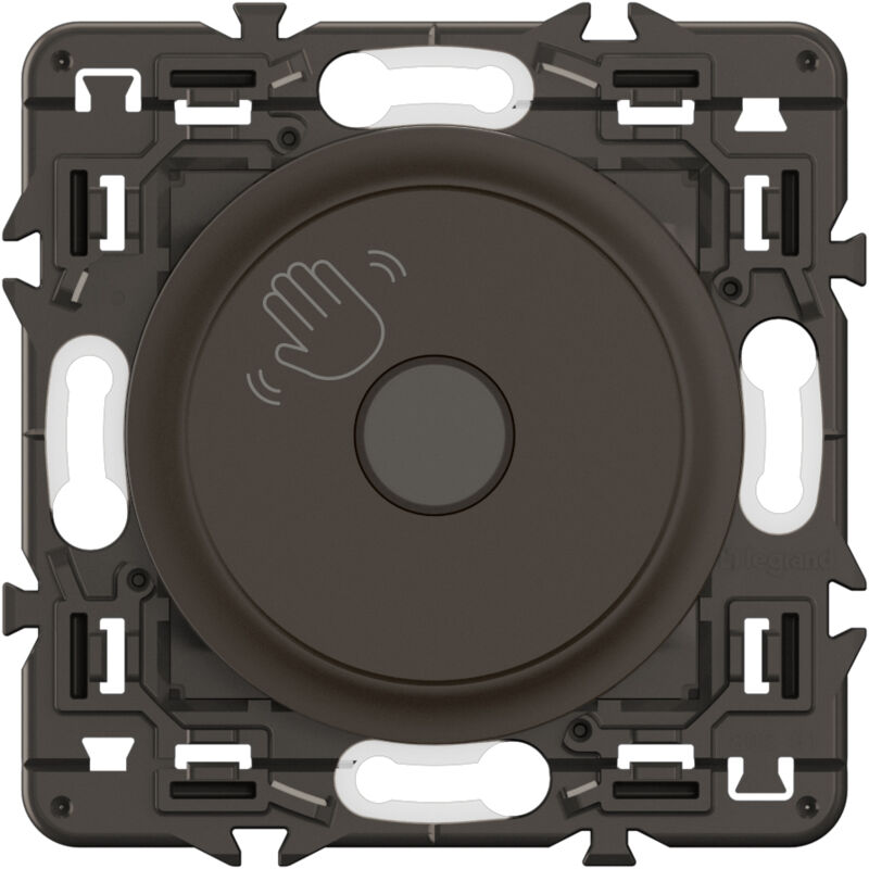 Commande sans contact 200W led Céliane - Enjoliveur Noir et support - Legrand