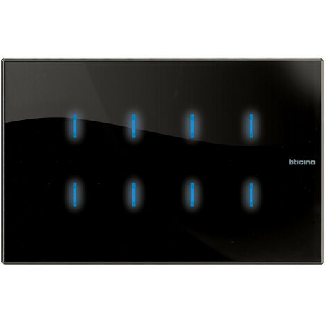 Commande tactile Axolute MyHOME BUS version 8 fonctions nighter BTICINO HS4657M4