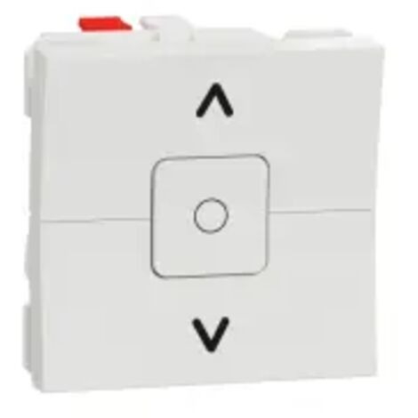 commande volet roulant - interrupteur 3 touches - 6a - 2 modules - blanc - schneider electric nu320818
