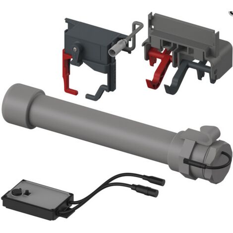 Commande WC TECEplanus TECEplanus sans fil pour poignée rabattable, avec batterie 6V