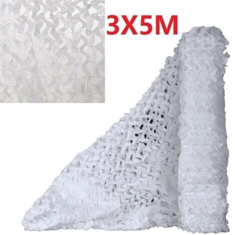 (Comme indiqué sur limage, dautres couleurs disponibles)Filet de camouflage - Décor extérieur - 3x5M - Tissu Oxford 210D - Léger - Résistant aux déchirures