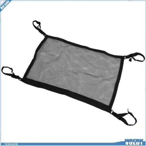 (comme les images montrées)Filet de Rangement de Toit de Voiture - Double Capacité - Facile à Installer - Polyester - Compact - Ajustable