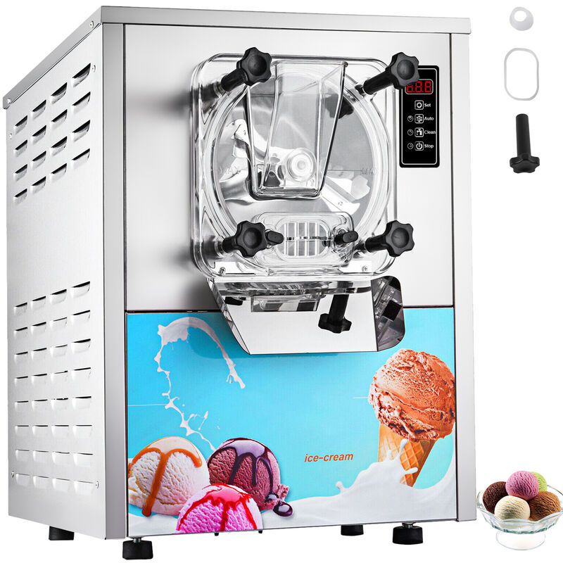 Vevor - Machine a Creme Glacee, Sorbetiere Turbine a Glace en Blanche, Machine a Creme Glacee Commerciale pour les Pubs/Magasins