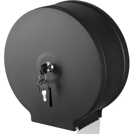 Commercial Jumbo Toilet Paper Dispenser, Wall Mount Stainless Steel Roll Holder, Matte Black Toilet Tissue Dispensers