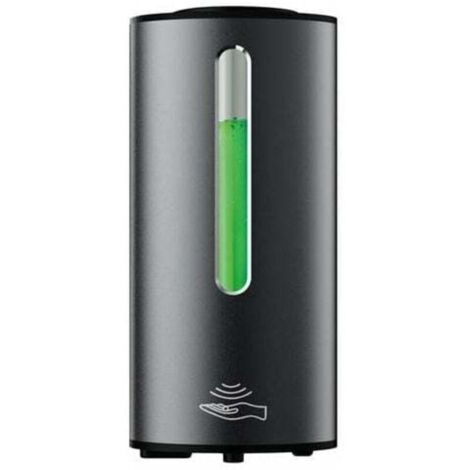 Commercial Wall-Mounted Automatic Liquid Soap Dispenser, Matte Black, Large Capacity 380ml