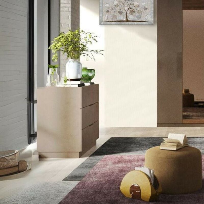 Commode 110 cm avec 3 tiroirs en bronze - Mustella