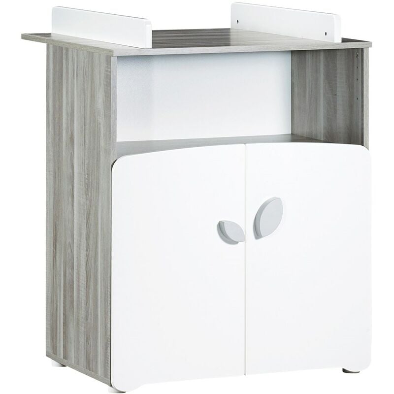 Commode Leaf 2 portes 1 niche avec dispositif à langer babyprice - color
