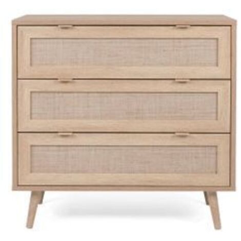 Commode 3 tiroirs Bali 80cm - Élégance naturelle et fonctionnalité