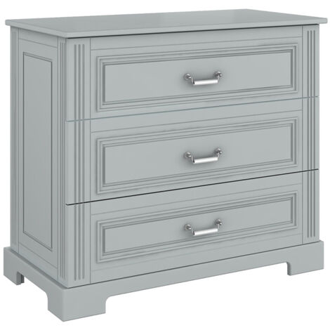 Commode 3 tiroirs Bellamy Ines Gris