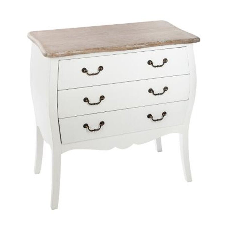 Commode 3 Tiroirs 'Chrysa' 76cm Naturel