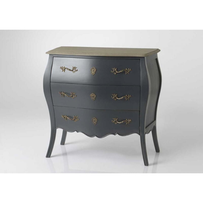 Commode 3 tiroirs Murano céleste - Amadeus