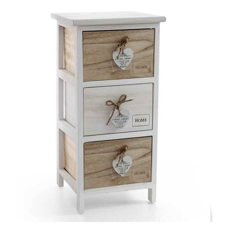 Webmarketpoint - Commode 3 tiroirs salle de bain cuisine cm 26 x 32 x 62 h